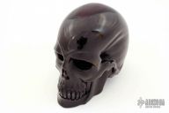 Carved Buffalo Horn Skull