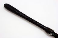 Black Leather Springloaded Blackjack w/ Strap