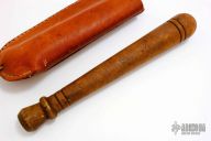 Antique Billy Club - Brown Leather Sheath