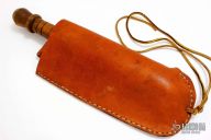Antique Billy Club - Brown Leather Sheath