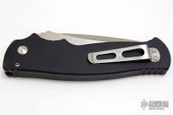 M2 Auto Clip Point - Hand Ground/Satin Finish Black