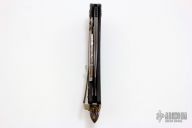 Matrix San-Mai Damascus and Flamed Hardware #008