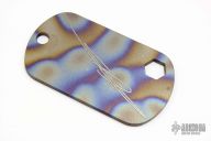 Titanium Dogtag #0199 w/ Ball Chain