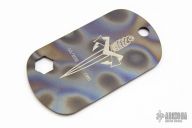 Titanium Dogtag #0180 w/ Ball Chain