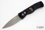 TR-2 Spear Point with Bruce Shaw Silver Skull