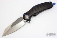 Matrix - Hand Rubbed Satin  - Carbon Fiber and Blue Ti Hardware
