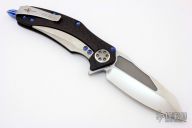 Matrix - Hand Rubbed Satin  - Carbon Fiber and Blue Ti Hardware