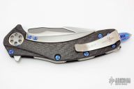 Matrix - Hand Rubbed Satin  - Carbon Fiber and Blue Ti Hardware