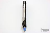 Matrix - Hand Rubbed Satin  - Carbon Fiber and Blue Ti Hardware