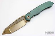 ANAX Tanto - Bronze Satin DLC/Antique Green Titanium