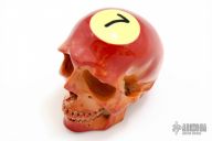 Pool Ball Carved Skull