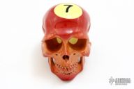 Pool Ball Carved Skull