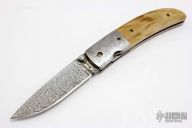 Damascus & Mammoth Ivory Folder