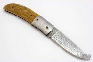 Damascus & Mammoth Ivory Folder