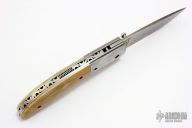 Damascus & Mammoth Ivory Folder