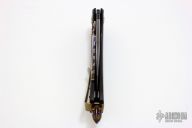 Matrix San-Mai Damascus and Flamed Hardware #015