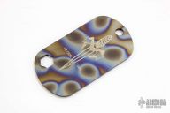 Titanium Dogtag #0185 w/ Ball Chain