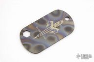 Titanium Dogtag #0184 w/ Ball Chain