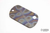 Titanium Dogtag #0184 w/ Ball Chain