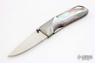 Carved Black Lip Pearl Linerlock