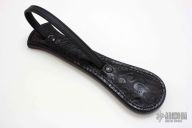 9" Tooled Black Leather Sap