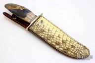 Model 12-6 Little Bear Bowie - Mammoth Ivory Handle