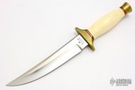 Small Upswept Fixed Blade (with Dot)