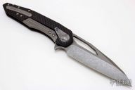 Sigil - Apocalyptic Elmax Carbon Fiber Damascus Plate