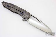 Sigil - Mirror Polish/Titanium/Blue Hardware/Damascus Plate