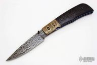 Feather Damascus Linerlock