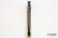 Damasteel and Gold Lip Pearl Linerlock