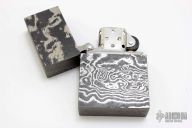 Custom Damascus Lighter - Zippo Insert