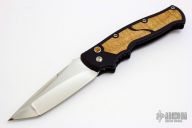 Custom M2 Auto Tanto - HG HP - Curly Koa Wood