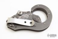 Mini Damascus Folding Karambit