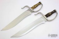 Pair of Double Ground Recurve Butterfly Swords - Prototype