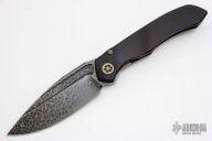 ANAX - Blued Ball Bearing Damascus and Bronzed HW