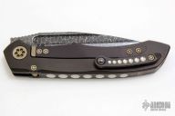 ANAX - Blued Ball Bearing Damascus and Bronzed HW