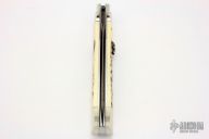 Damascus and Ivory Picklock - Skull Scrimshaw