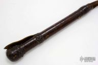 9" Brown Leather Springloaded Blackjack w/ Strap