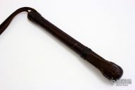 9" Brown Leather Springloaded Blackjack w/ Strap