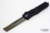 Combat Troodon - Hellhound Straight Razor Damascus
