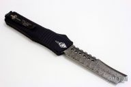 Combat Troodon - Hellhound Straight Razor Damascus