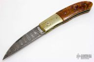 JJ-08 - Damascus/Mokume/Brown Moss Agate