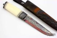 Damascus and Mammoth Ivory Hunter