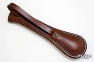 9" Brown Leather Sap