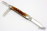 TB2005 Lockback Whittler - Antique Jigged Bone