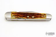 TB2005 Lockback Whittler - Antique Jigged Bone