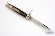 Trapdoor Stiletto - Horn Handle