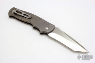 Custom M2 Auto "Straight" Tanto - Titanium HG Satin