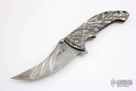 Tighe Stick Frame Lock Flipper - Damasteel